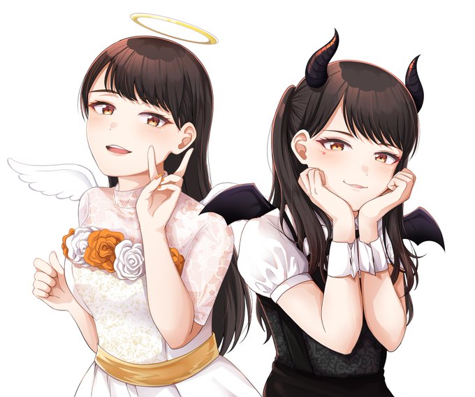 「2人の女性 天使と悪魔」のTwitter画像/イラスト(新着)