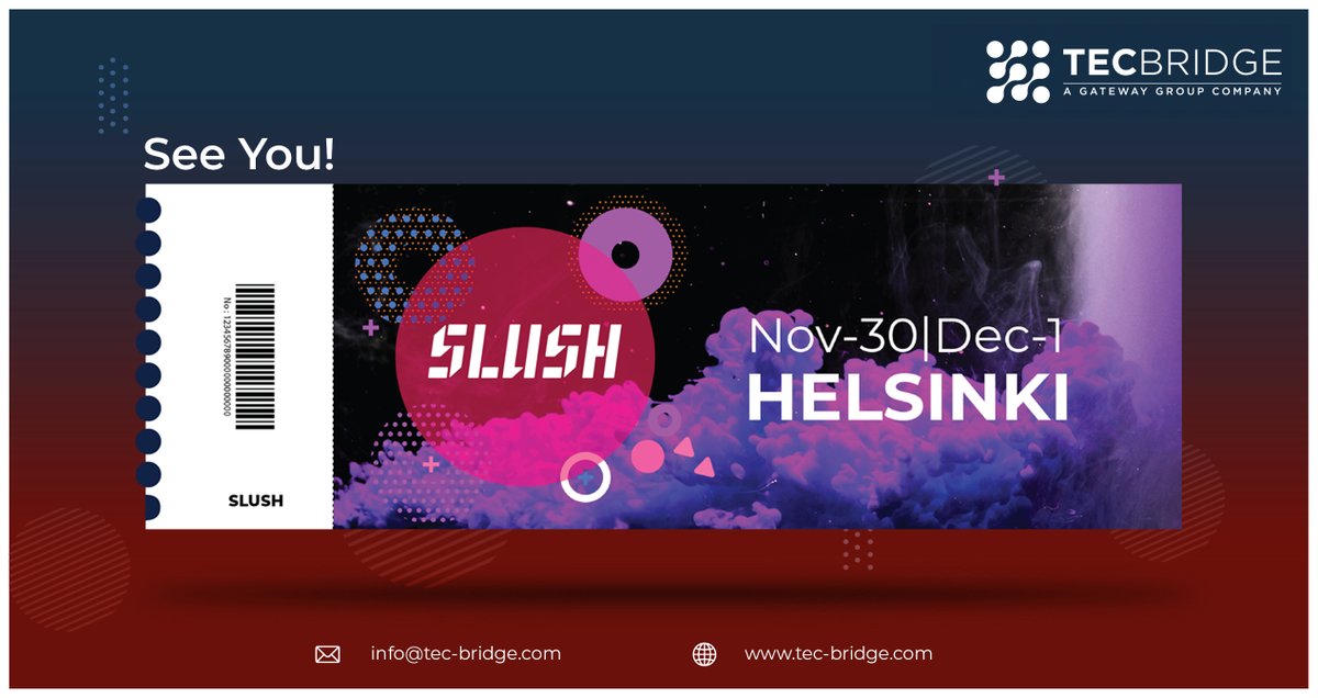 tec_bridge's tweet photo. 🌟 Countdown to @SlushHQ  Helsinki - Just 2 Days Away! 🚀
 
TecBridge is gearing up for a dynamic blend of tech innovation &amp; networking at Slush 2023. We're all set to collaborate, share insights, and get inspired.
 
Hope to see you there!

#technology #event #startup #innovation https://t.co/p61wjTl0fb