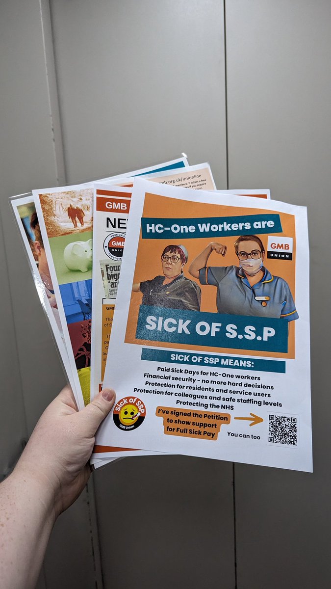 pitchfordrm's tweet photo. This morning Karen A from. @GMB_union_NWI and myself are out in HC-ONE homes discussing all things Social Care with workers!
Work in a HC-ONE home? Sign our Sick Of SSP petition! #GMBUnion #SickOfSSP #HCOne https://t.co/x8zcsuXLAO