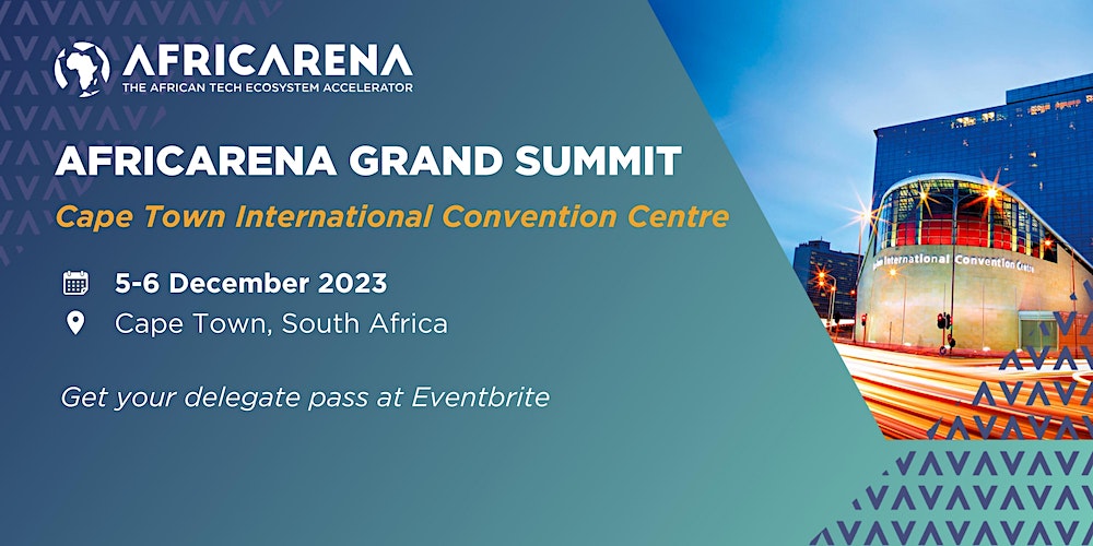 AfricArena Summit returns to Cape Town, Dec 5-6! Meet Africa's brightest startups and top business minds. Don't miss pitches from 50+ startups and insightful keynotes. Book your ticket: bit.ly/3MrZzfM #AfricArenaSummit #TechInnovation #CapeTown