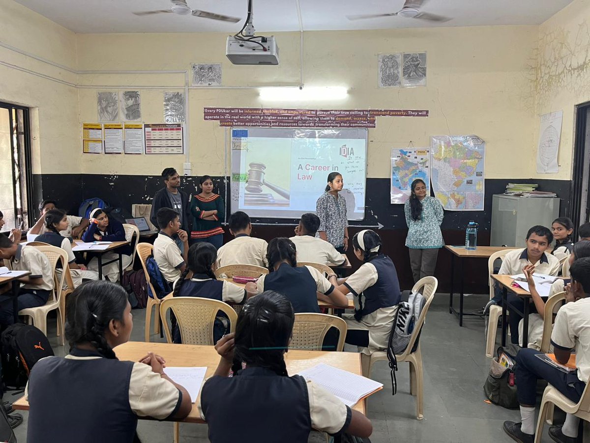 IDIA Pune sensitized 9th &amp; 10th graders at ITeach Pandit Dindayal Upadhay School about CLAT, the legal career, and IDIA's mission. Proud to be part of these bright minds' transformative educational journey. #IDIA #LegalEducation