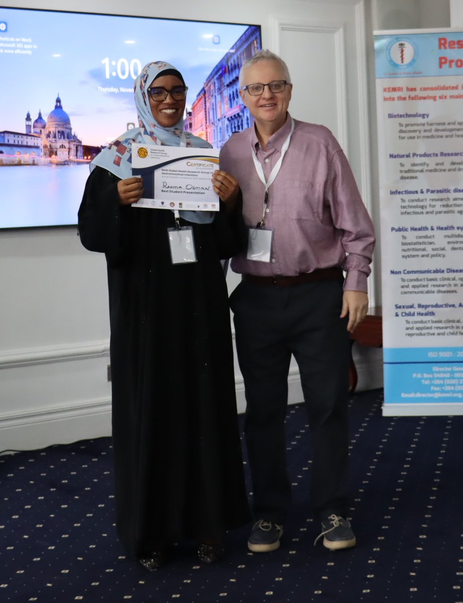 NIHR GHRG on Gastrointestinal Infections (@nihr_ghrg_gi) on Twitter photo Many thanks to the team <a href="/KEMRI_Kenya/">Kenya Medical Research Institute</a> for organising and hosting our 1st Annual Scientific meeting of the <a href="/NIHRglobal/">NIHR Global Health</a> #GHRG and Congratulations to the winners of best presentations @drndeketa and student presentations, we look forward to further collaborations with you. Many thanks to the team <a href="/KEMRI_Kenya/">Kenya Medical Research Institute</a> for organising and hosting our 1st Annual Scientific meeting of the <a href="/NIHRglobal/">NIHR Global Health</a> #GHRG and Congratulations to the winners of best presentations @drndeketa and student presentations, we look forward to further collaborations with you.