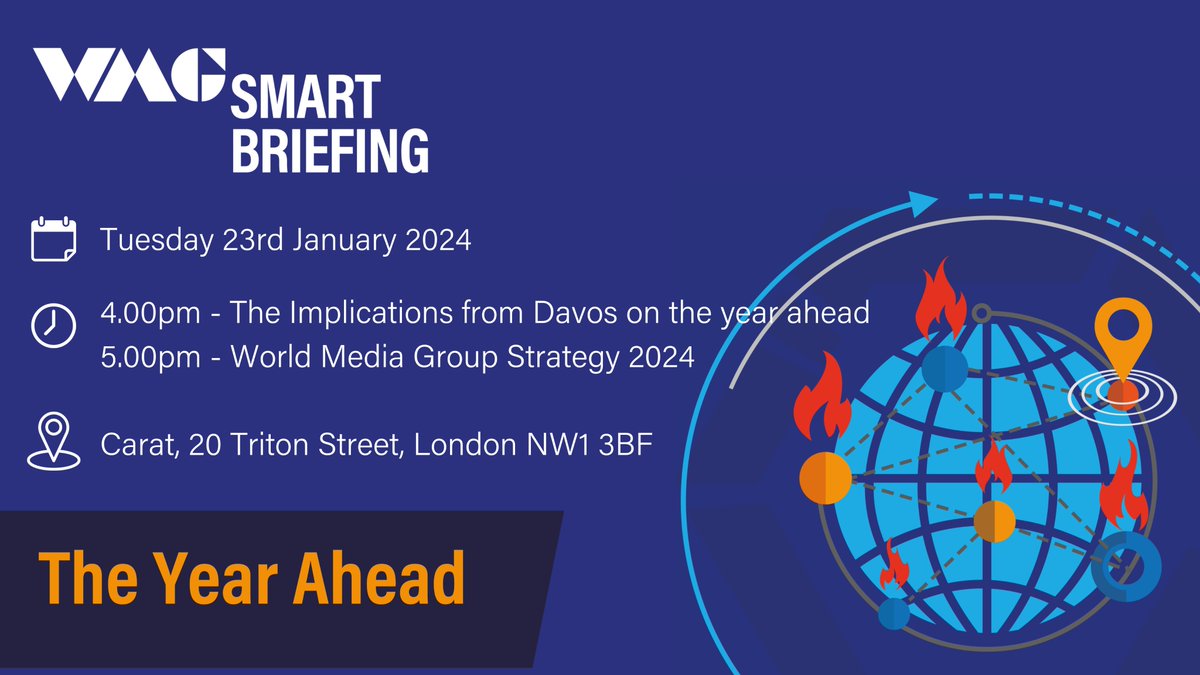 What does 2024 have in store for your business? Here’s your opportunity to ask our panel of world-renowned journalists everything you want to know about the implications of the World Economic Forum in #Davos on the year ahead

To reserve your place go to;

world-media-group.com/event/the-year…