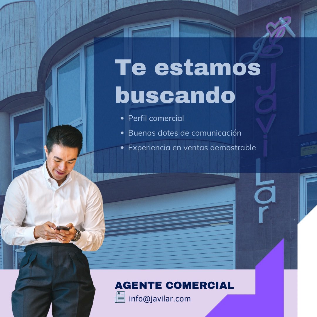 JAVILAR Kids-Woman-Man and Uniforms (@javilar) on Twitter photo TE ESTAMOS BUSCANDO
Agente Comercial para Canarias 🇮🇨
▪️Envia e-mail: info@javilar.com
#agentescomerciales #Canarias #comerciales #moda #hechoenespaña TE ESTAMOS BUSCANDO
Agente Comercial para Canarias 🇮🇨
▪️Envia e-mail: info@javilar.com
#agentescomerciales #Canarias #comerciales #moda #hechoenespaña