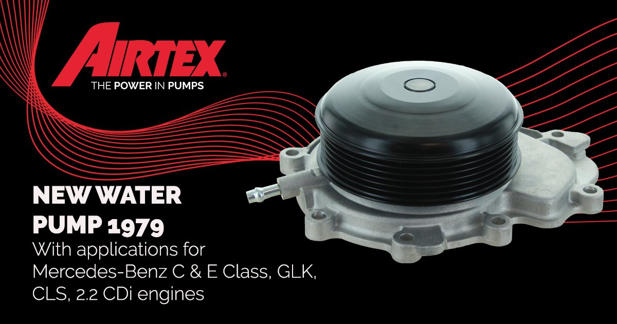 AirtexEurope's tweet photo. NEW AIRTEX PATENTED WATER PUMP 1979 - https://t.co/SNusM3zNHL

With PSF technology, designed and patented by Airtex.

--------

NUEVA REFERENCIA DE BOMBA DE AGUA PATENTADA AIRTEX 1979 - https://t.co/b7QZW6qjDq

Con tecnología PSF, diseñada y patentada por Airtex. https://t.co/aSnQeRB8o0