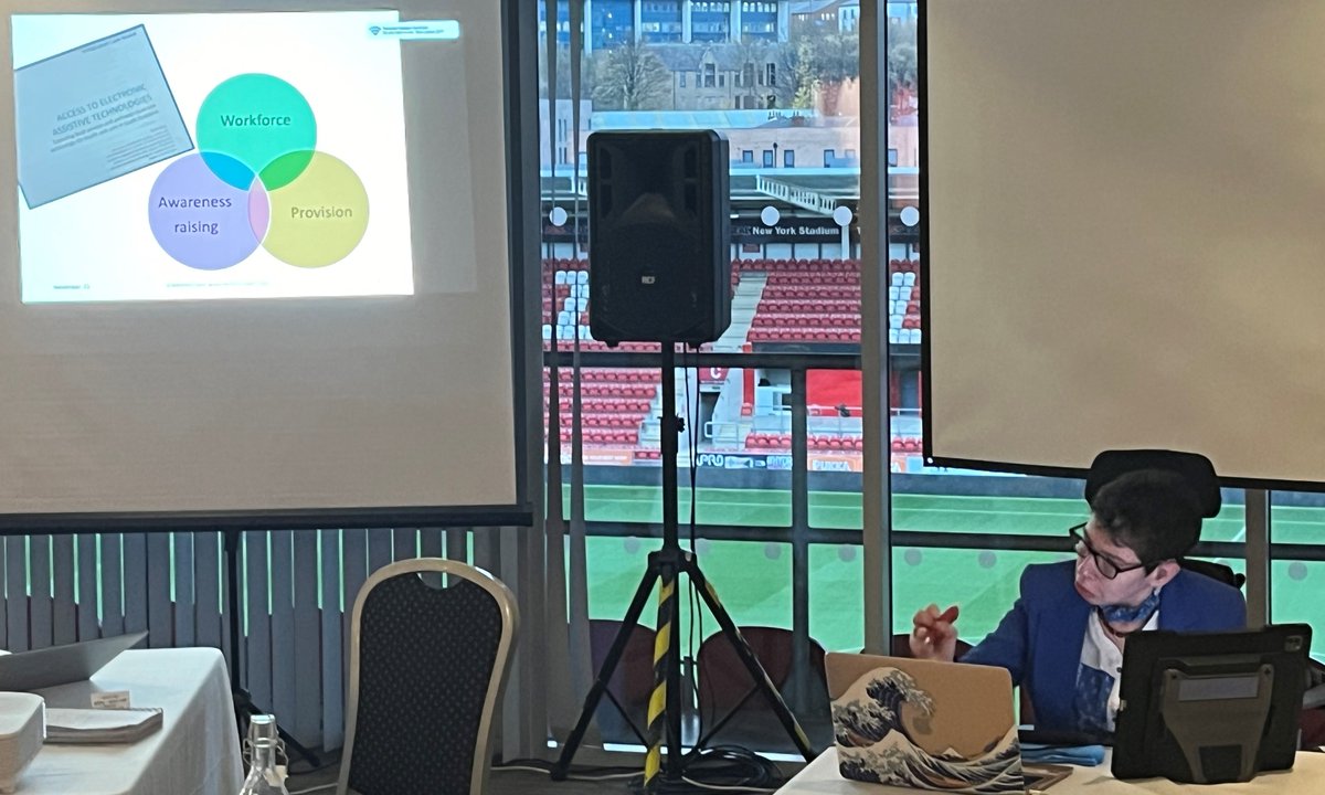 We were also proud to have the fantastic DisabilityPower100 @beth_moulam delivering the closing keynote. Beth demonstrated the role that #AAC and #AssistiveTech can have and challenged us to go further and faster to ensure services are comprehensive and seamless. #ProudToShare