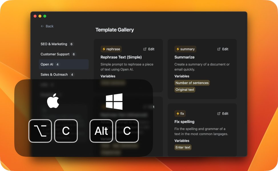 Typedesk_com's tweet photo. Create your own AI shortcuts. For instance, generate SEO keywords or get a unique quote from someone famous. https://t.co/JOsV2JWsOo