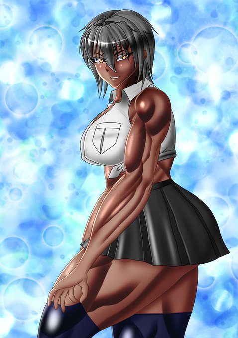 今日はいいニーハイの日だそうで。
ズレたニーハイを直す義奈をご覧ください。 