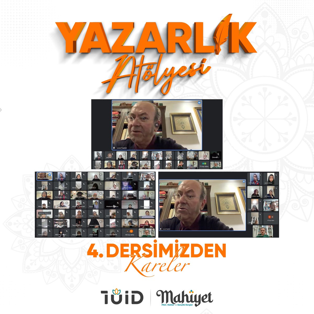 mahiyetdergi's tweet photo. 4.dersimizi gerçekleştirdik. ✨

Eğitim veren Yusuf Kaplan hocamıza müteşekkiriz. 😌 https://t.co/irBPTuJeR8
