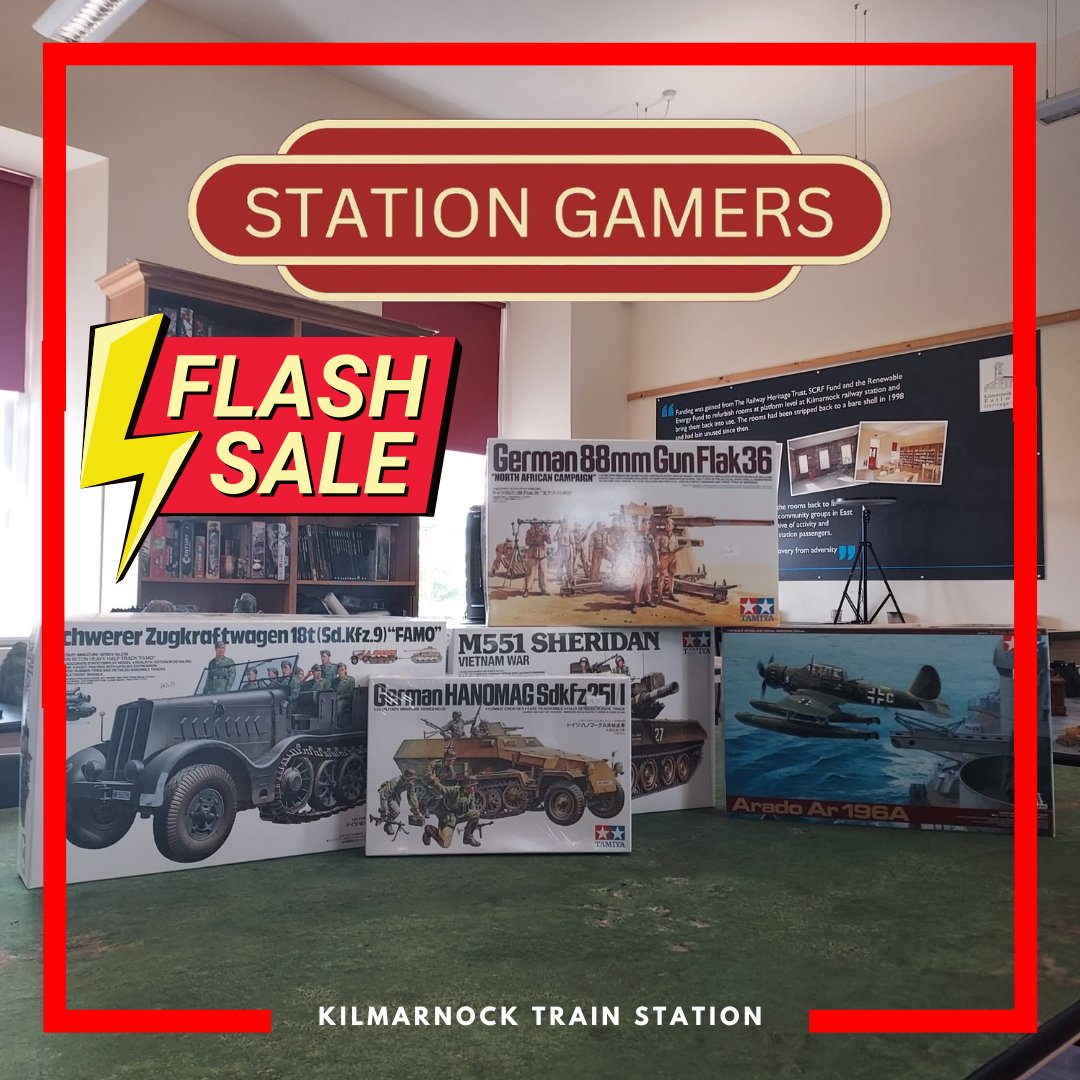 StationGamers_'s tweet photo. Looking for a kit for Christmas?
We've a huge sale on kits in store.
Come fill your boots (and your stockings)
#lovelocalea #airfix #scalemodels https://t.co/IODsMNY2Ks