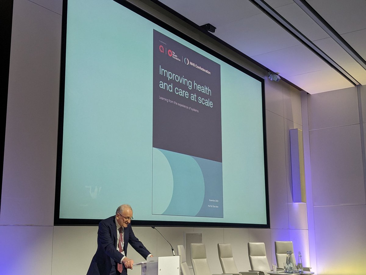 Now listening to @profchrisham talking all things improvement in systems by taking us through his recent report commissioned by @HealthFdn @theQCommunity and @NHSConfed: nhsconfed.org/publications/i…