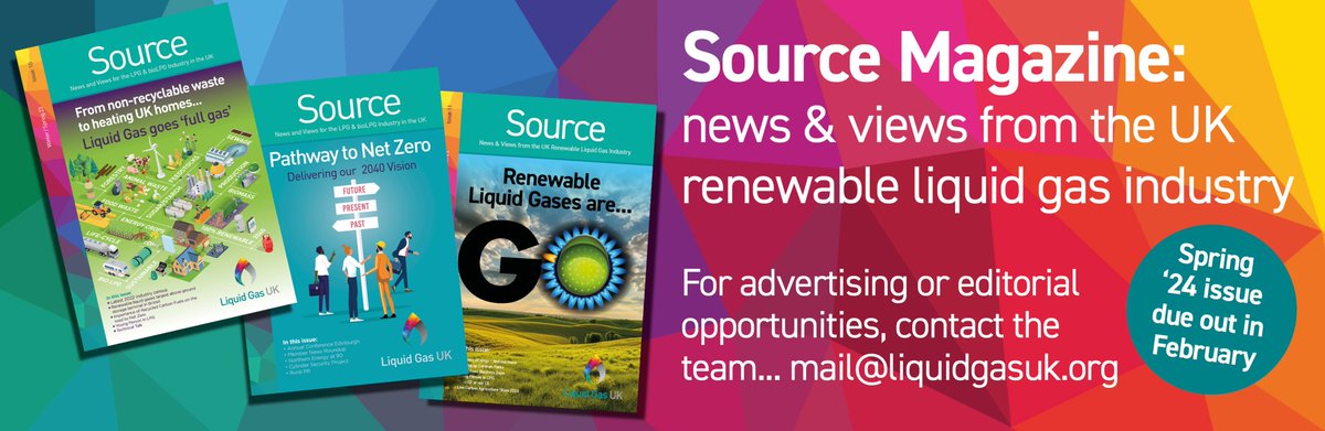 LiquidGasUK's tweet image. Source Magazine provides news &amp;amp; views from the #renewableliquidgas industry in the UK. For advertising &amp;amp; editorial opportunities in the February '24 edition, speak to the team on mail@liquidgasuk.org #SourceMagazine #News #rDME #bioLPG #LPG