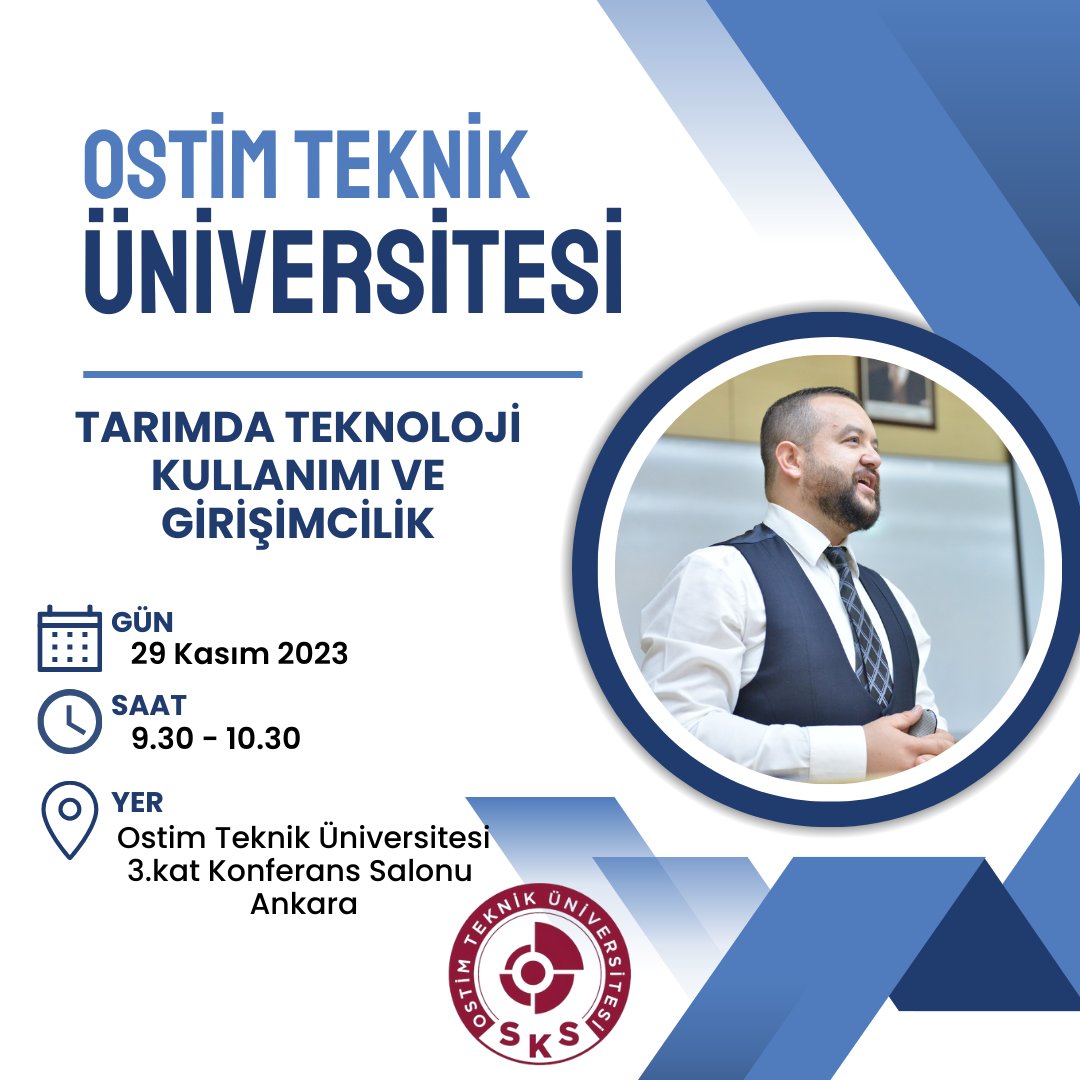 29 Kasım Çarşamba Günü Ostim Teknik Üniversitesi'nin düzenlemiş olduğu etkinlikte Ar-Ge Müdürümüz Orhan Kurt konuşmacı olarak katılım sağlayacak.

Yer: Ostim Teknik Üniversitesi 3.Kat Konferans Salonu, Ankara

Saat: 09.30-10.30

#ostimtekniküniversitesi #tarımdateknoloji