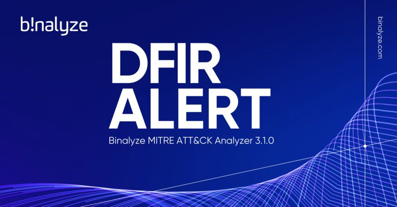 MITRE ATT&amp;CK Analyzer version 3.1.0 is out now.

Updated highlights include:
 
✅ Each detection now links to a MITRE ATT&amp;CK Technique instead of Tactic only.
 
#Yara:
✅ Added coverage for various malware families mentioned in our latest reports.
✅ Enhanced detection of