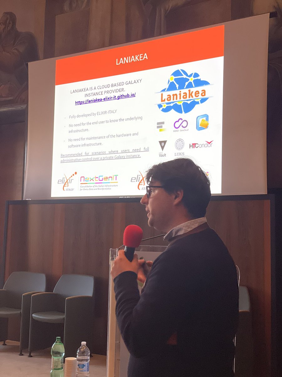 The ELIXIR-IT communities presentation continues with a focus on the #Galaxy community, introduced by Federico Zambelli and Marco Antonio Tangaro. #AHM <a href="/galaxyproject/">Galaxy Project</a>