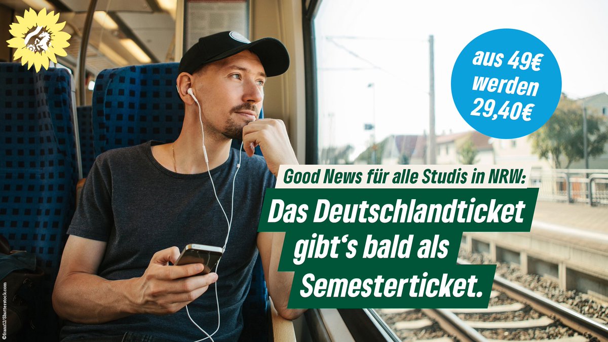 Super Neuigkeiten für alle Studierenden: Das #Semesterticket gibt es schon bald auf Basis des Deutschlandtickets.🎉 Das bundesweit einheitliche Semesterticket kann als Solidarmodell zum Sommersemester 2024 starten und für 60% des Deutschlandticketpreises angeboten werden.