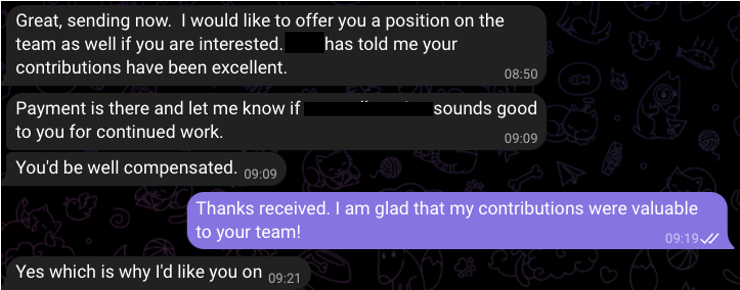 giraffe0x's tweet photo. This was how my first private audit went:

- Pay-per-Vulnerability
- Just shy of 5-digit payout
- Found 4 Highs, 4 Meds, several Lows
- Life lessons in the art of negotiation
- Highly satisfied client who then offered me a job 🤯 https://t.co/l2LAwCkBH2