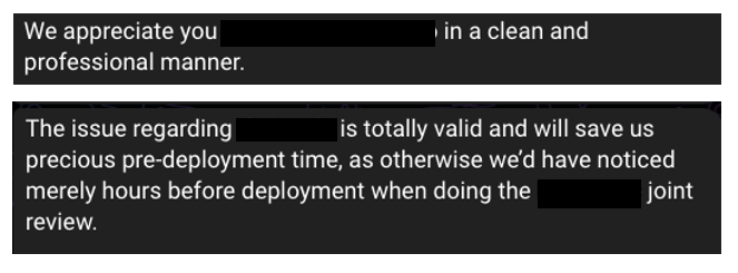 giraffe0x's tweet photo. This was how my first private audit went:

- Pay-per-Vulnerability
- Just shy of 5-digit payout
- Found 4 Highs, 4 Meds, several Lows
- Life lessons in the art of negotiation
- Highly satisfied client who then offered me a job 🤯 https://t.co/l2LAwCkBH2