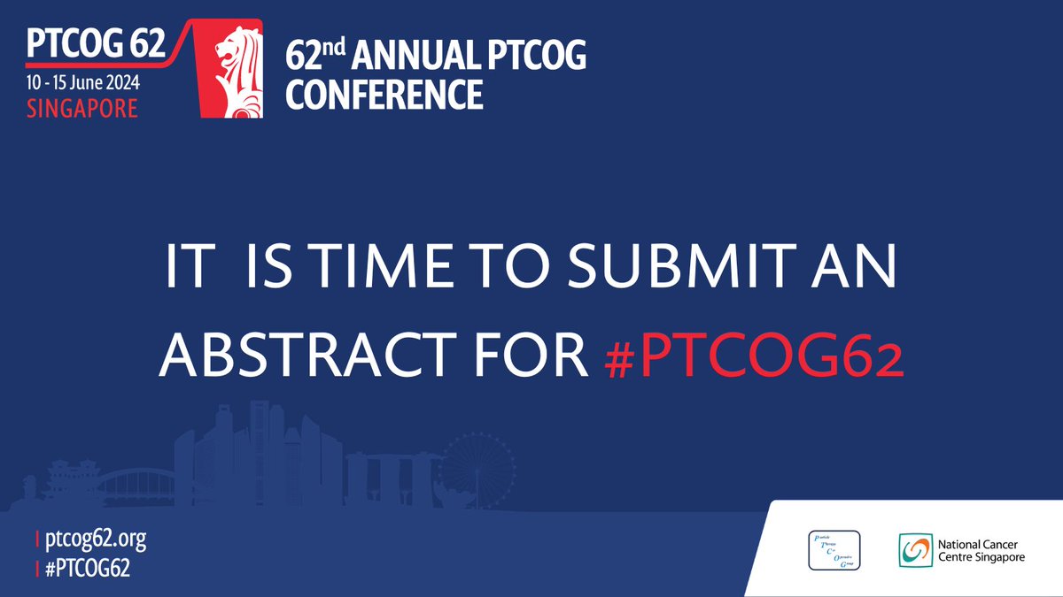 🚀 The abstract submission deadline for #PTCOG62 is just around the corner.

Showcase your work and be part of the future of cancer treatment.
➡️ Explore the topics and submit: ptcog62.org/abstract-topic…

#ParticleTherapy #ProtonTherapy #CancerTreatment #RadiationTherapy #Oncology