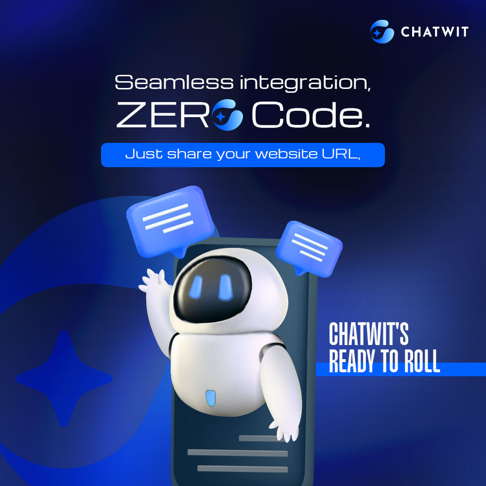 Imagine having a smart, friendly, and helpful chatbot on your website, without writing a single line of code.  Chatwit is a revolutionary AI-driven chatbot that can integrate with any website in minutes. 
Sign up now!
chatwit.ai/waitlist 
#chatwit #chatbot #aichatbot
