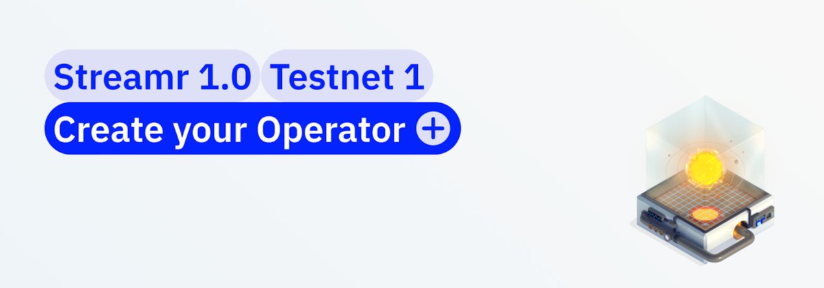 🎉 Operators, start your nodes! #Streamr 1.0 Testnet 1 launches in just under one week! 🌐✨ All the details you need are right here! 👇 🧵1/9