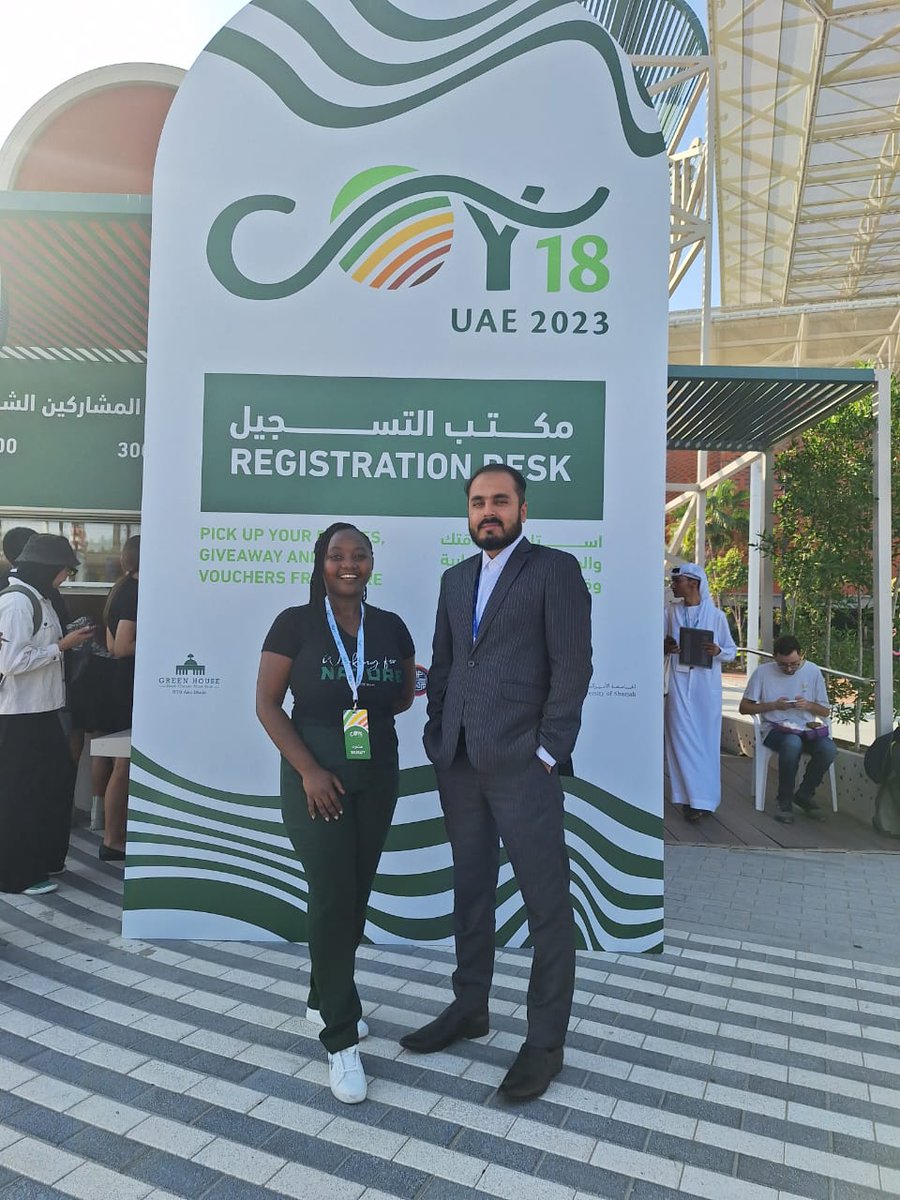 We are excited to have our legal rep, <a href="/mary_morrisonia/">Mary Sonnie</a> at #COY18 &amp; #COP28UAE. As a #YouthClimateDelegate, she will lead conversations on policy, the interplay btwn illegal wildlife trade &amp; climate change &amp; biodiversity conservation.