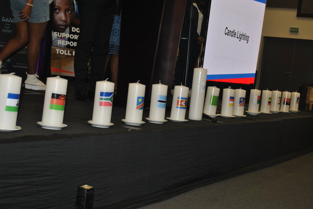MarangTrust's tweet photo. In a compelling demonstration of unity, delegates from the Government of Botswana, joined by 16 children advocates, assembled around the glow of candlelight as they observed a shared moment of silence, symbolizing their collective dedication to the well-being &amp; rights of children https://t.co/xyEPF2Z6sw