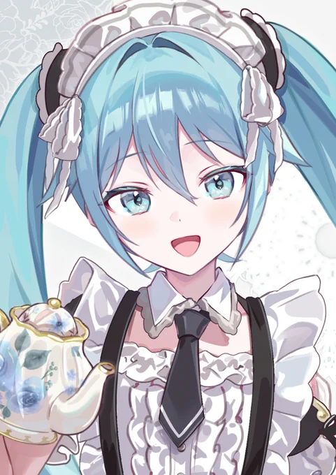 Maid Miku❁⃘.゜#HatsuneMiku 