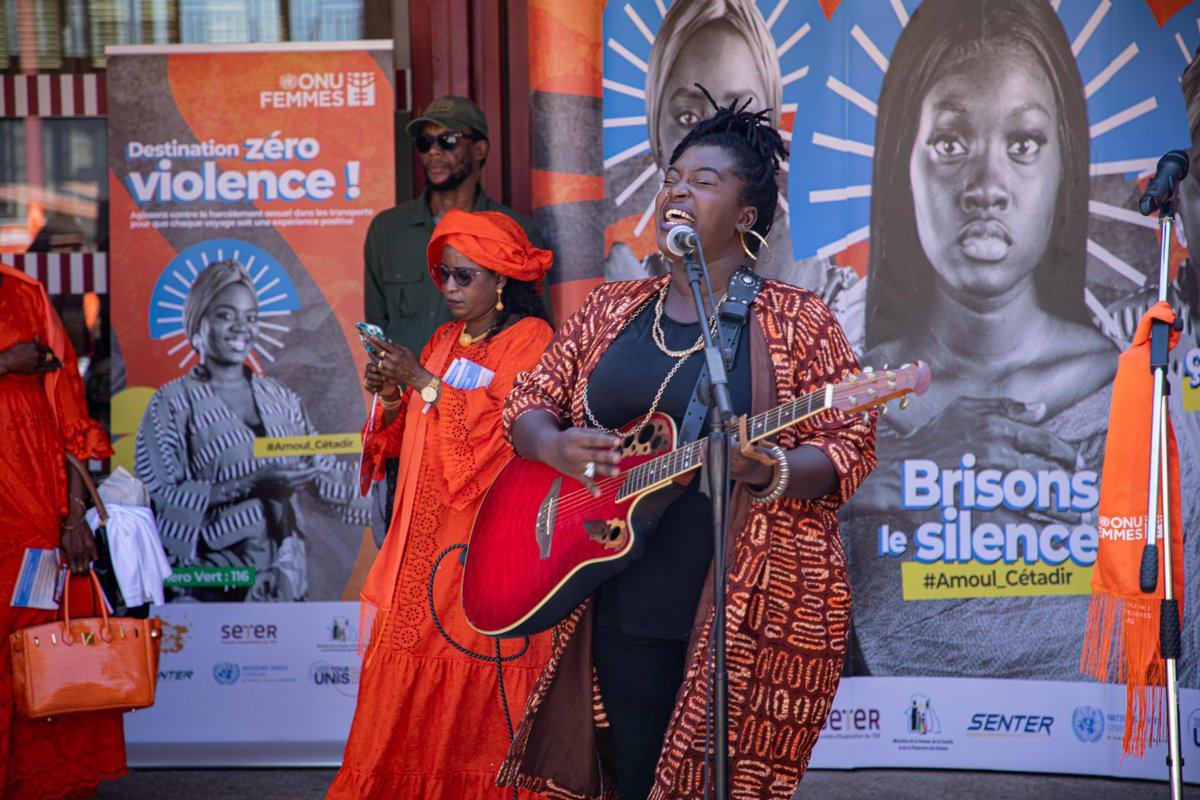 🟠🟠🟠 #16jours 
Une gare toute en orange !
Des voyageurs sensibilisés !
Des autorités engagées !
Les femmes célébrées !

Dakar 🇸🇳 a vibré ce samedi au rythme 🥁 de la campagne. 
#Amoulcétadir #PasdExcuse #NoExcuse #OrangezleMonde