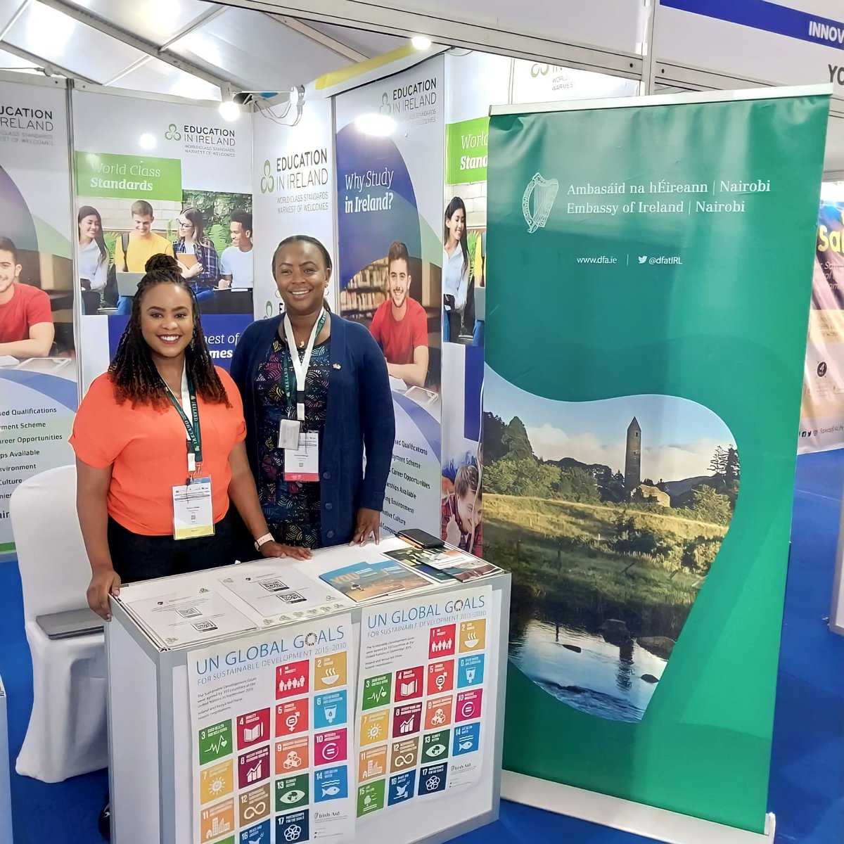 IrlEmbKenya's tweet image. Are you at the @KenyaInnovWeek? Come visit our stand and learn more from our team on visa requirements and studying in Ireland @EduIreland. 
#KIW2023CommonwealthEdition #YSK2023
