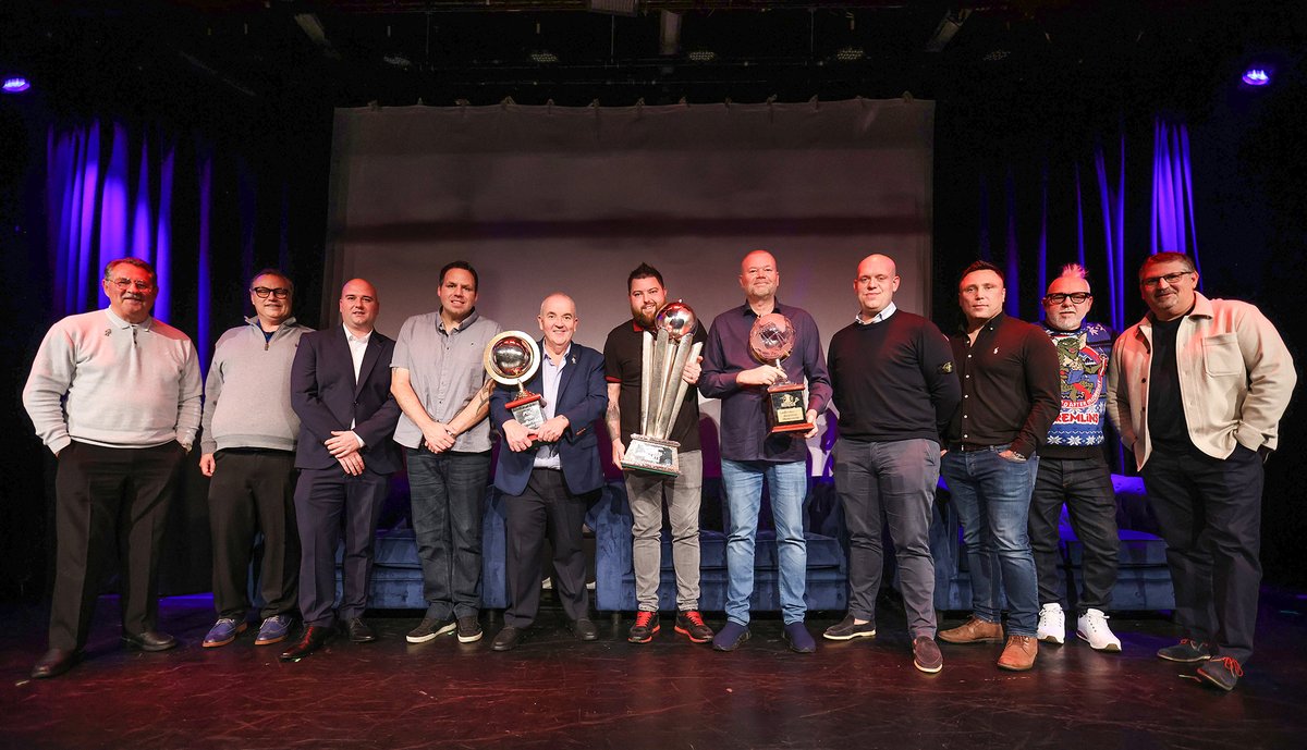 All 11 PDC World Darts Champions came together at the Leicester Square Theatre last night, in a special evening commemorating 30 years of the sport's flagship event. 

 #NightWithTheChampions

🎯 @OfficialPDC