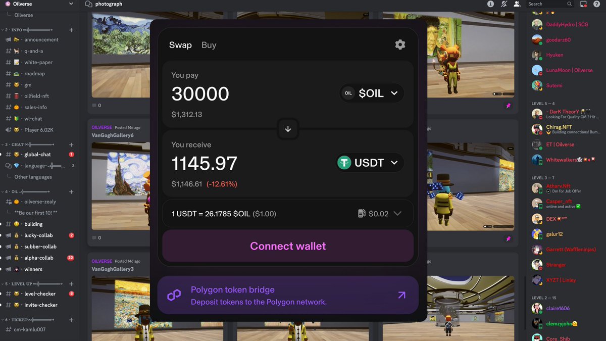 3,0000 $OIL Airdrop 

- 5000 FCFS, distribution begins in 24 hrs 

🛢️To Enter:
- Retweet &amp; Tag 3 #Polygon friends
- Drop Polygon address and comment LFG