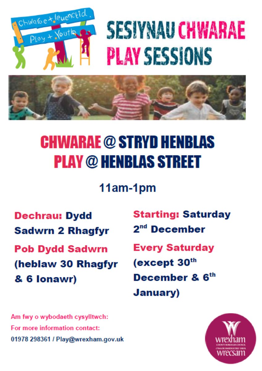 Exciting play sessions happening on Henblas Street! Don't miss out on the fun! 🤸🌈 #HenblasStreetPlaySessions #Wrexham