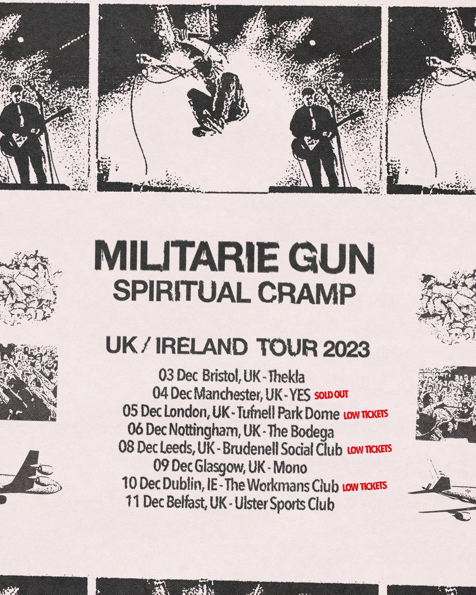 Spiritual Gun UK/Ireland tour starts December 3rd! Manchester Sold out, London, Leeds and Dublin are all low on tickets, dont miss out!!