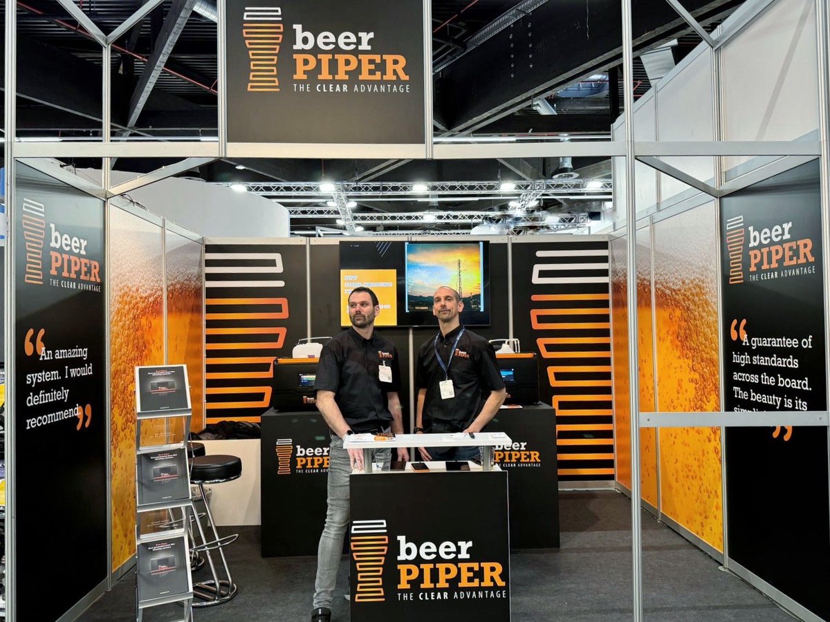 BeerPiper's tweet image. The Beer Piper team would love to see you over on stand 209 in Hall 5 of @braubeviale
Come and see our new BP5 automated line cleaning system and grab yourself some game changing line cleaning powders too
#braubeviale #braubeviale2023 #beerpiper #beerlinecleaning #perfectpint