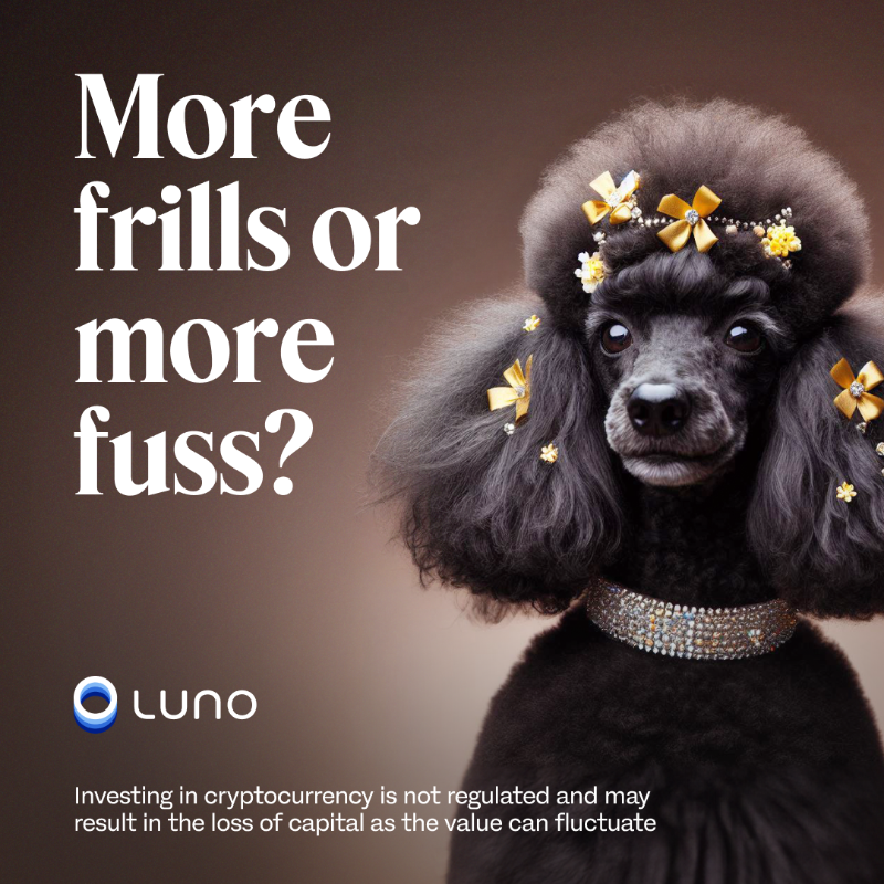 LunoGlobal's tweet photo. Crypto investing doesn’t need to be complicated.