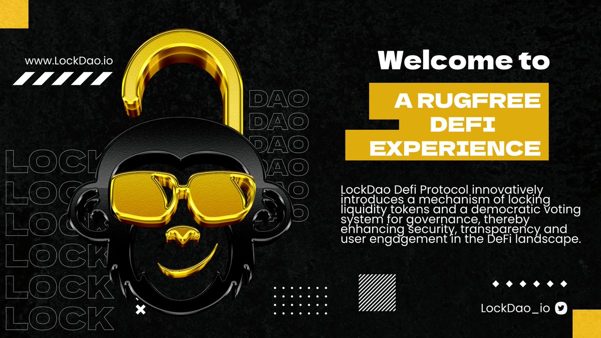 lockdao_io's tweet photo. DAO Governed LP Locker Makes Token Migration a Seamless Process. 

A successful Dao voting is all it takes... Dev team don't have to break their heads on sourcing for LP for the new contract deployment. 

#LockonLockDao #LockDao #Defi  #ETH