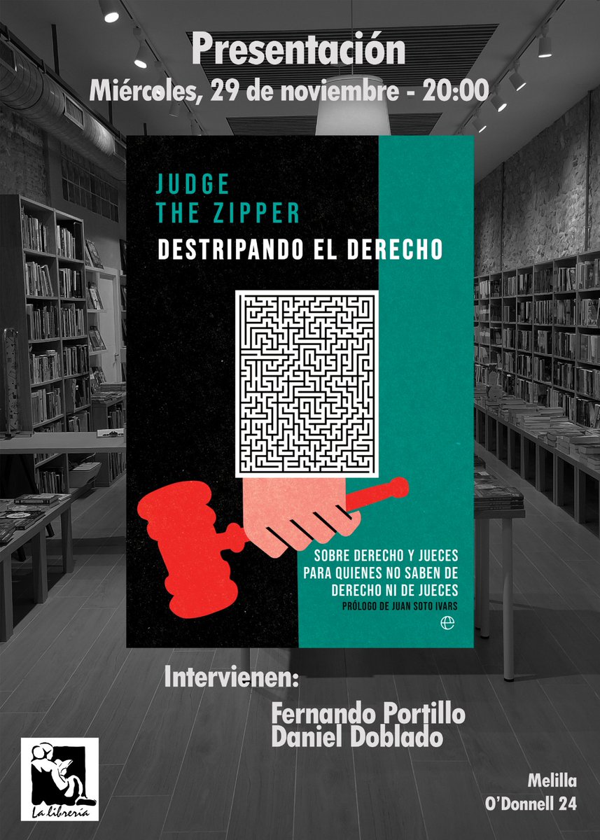 Mañana, miércoles 29 a las 20:00 horas os esperamos para disfrutar de una lección amena de derecho a través de un diálogo entre el Juez Fernando Portillo, autor de #Destripandoelderecho  y Daniel Doblado, presentador del evento. 
#librosinteresantes #librosparaprender