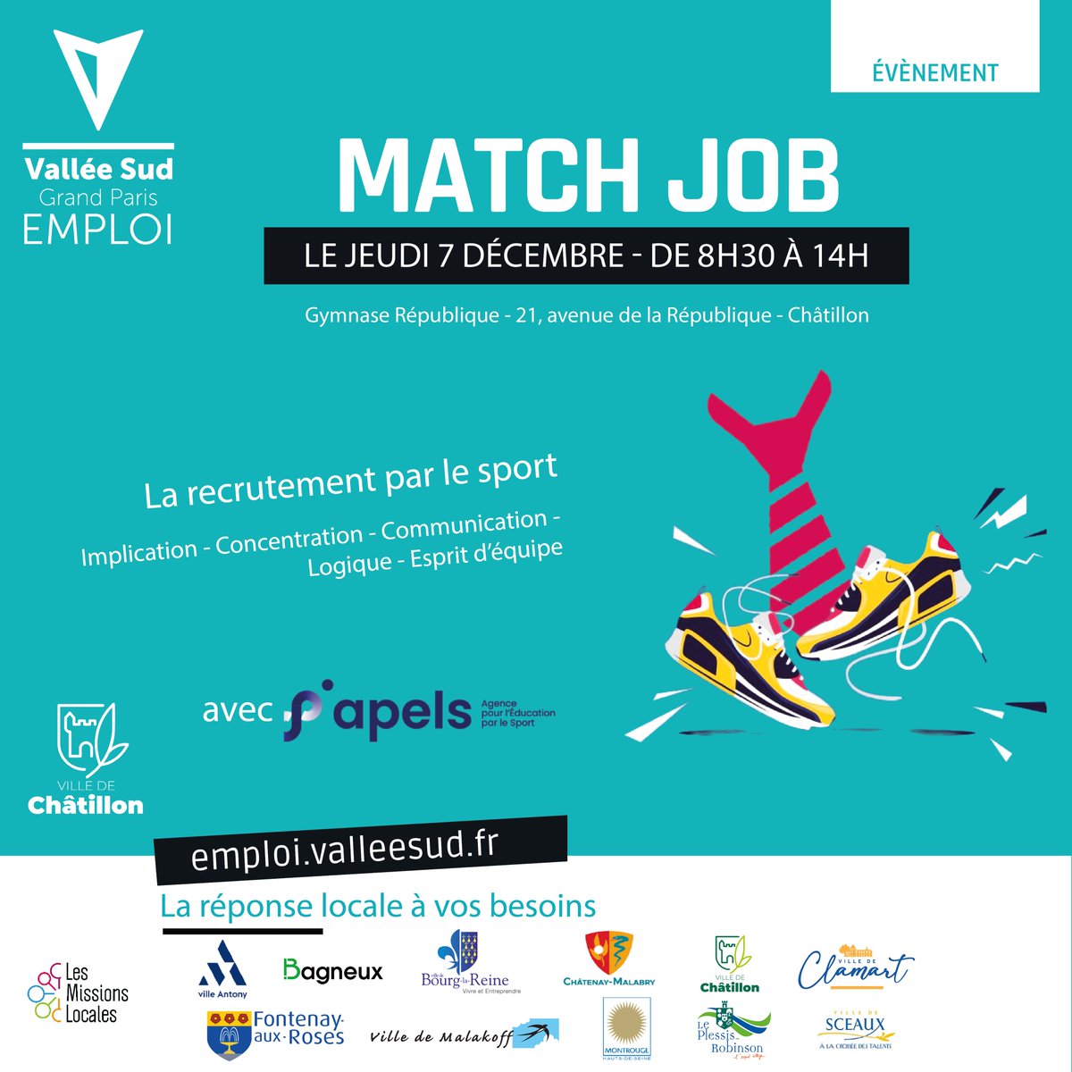 [Recrutement] Le match job consiste à faire « matcher » des jeunes et des chefs d’entreprises qui souhaitent recruter de manière alternative. ➡ Entreprise ? 06 69 95 92 86 olivia.bermond@valleesud.fr ➡ En recherche d'emploi ? 06 58 62 36 97 julie.rainero@valleesud.fr