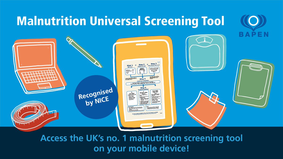 The 'Malnutrition Universal Screening Tool' is @NICEComms recommended and, we believe, should be used for routine screening in all health and social care settings. There’s a reason why it’s the most commonly used screening tool in the UK. Find out more: bit.ly/2IV4AMY