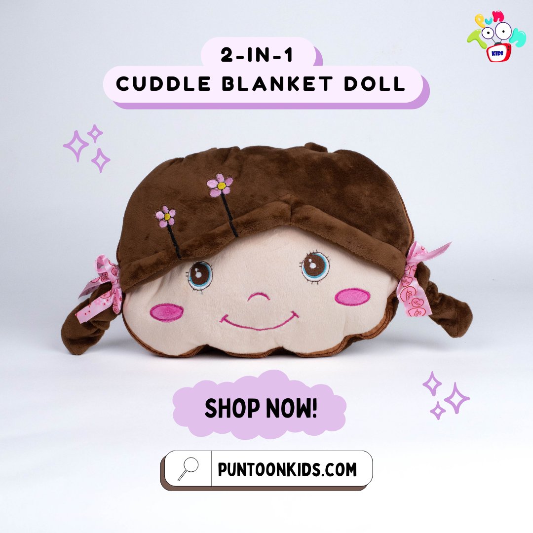 Our top-selling product for the month! ✨
Indulge your little one with our cuddly snuggly companion! 
Order yours today and save up to 10%! 🎁
Use code FIRST10 at checkout to get 10% off on your order.
#puntoonkids #cuddlecompanion #cuddleblanketdoll #giftforkids #blanketforkids