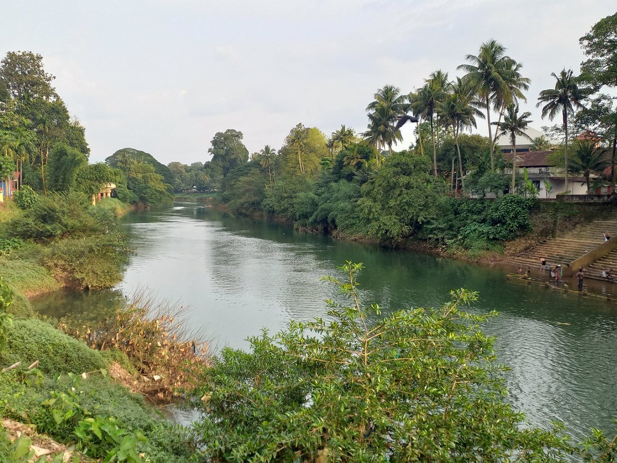 LabRajeev's tweet photo. And quiet flows the #Meenachil, the lifeline of Kerala's #Kottayam district, and a recurring element in the #Godofsmallthings by #ArundhatiRoy
#rivers https://t.co/malPvJg9ul