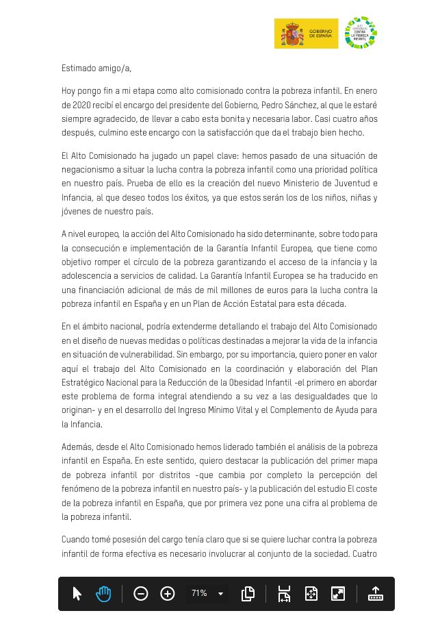 Alto Comisionado contra la Pobreza Infantil tweet media