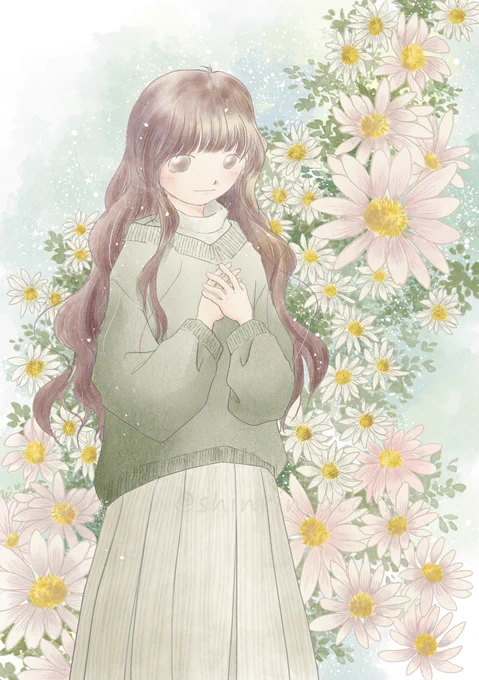 スプレーマム。  #空の青さ