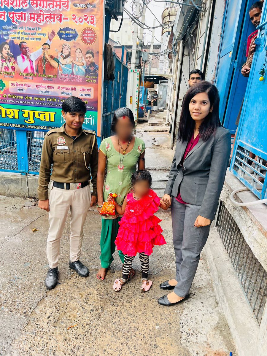 'Success for #OperationMilap!  4-year old Girl, found near Fire Station Picket, PS Keshav Puram, is joyfully reunited with her parents. Hats off to W/SI Pragati and team for their unwavering efforts. Our officers make a real impact! 

#OperationMilap