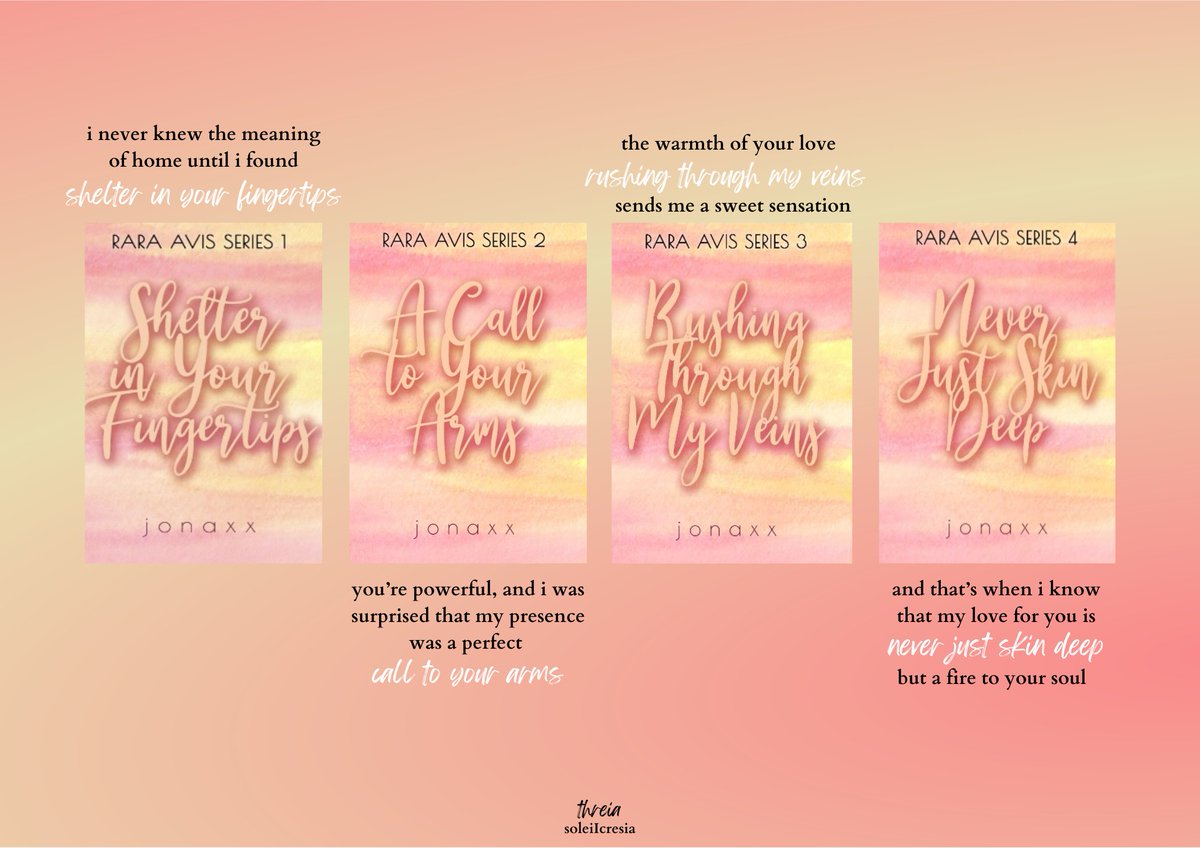 soleilcresia's tweet photo. shelter in your fingertips. a call to your arms. rushing through my veins. never just skin deep. ✨ Rara Avis Series ✨ https://t.co/x43MeWwwRD