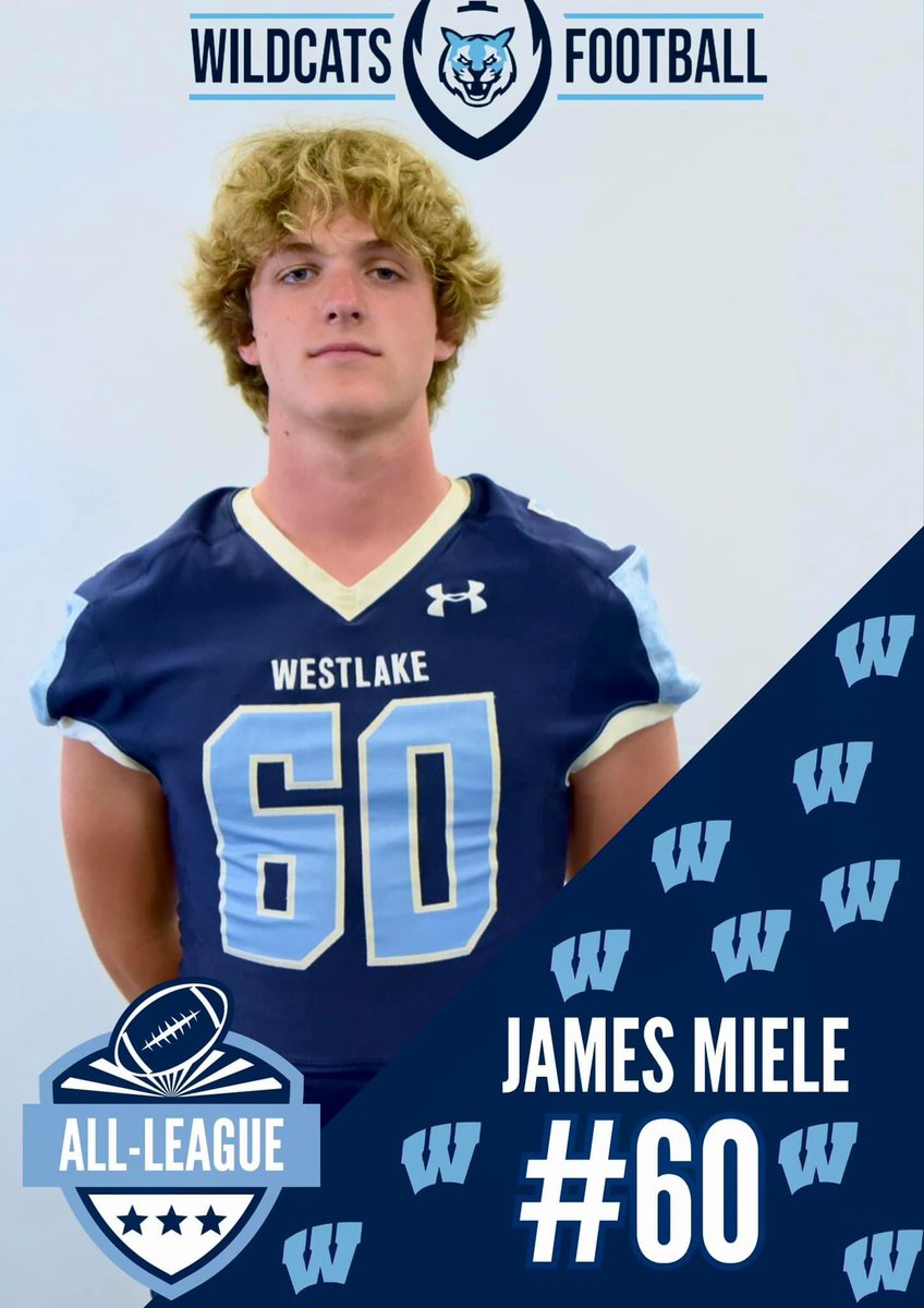 WestlakeVFB's tweet photo. All-League.

James Miele, OL/DL, Jr.

One of the more promising two-way players in Section One. Quick off the ball, opposing teams always had to account for #60. Big things ahead in 2024, congrats James! https://t.co/MLQTVyMFWu