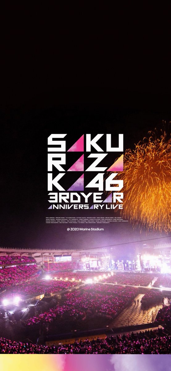 櫻坂46 3rd YEAR ANNIVERSARY LIVEのライブフォト壁紙を制作しました