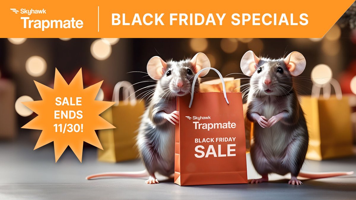 Only 3 days to go! The industry's best remote monitoring equipment for pest and wildlife control at the best price of the year. 

Stop spending time checking empty traps! Start outperforming your competitors.

Don't delay. Visit bit.ly/3GDrlD7

#PestControl #ERM #Rodents