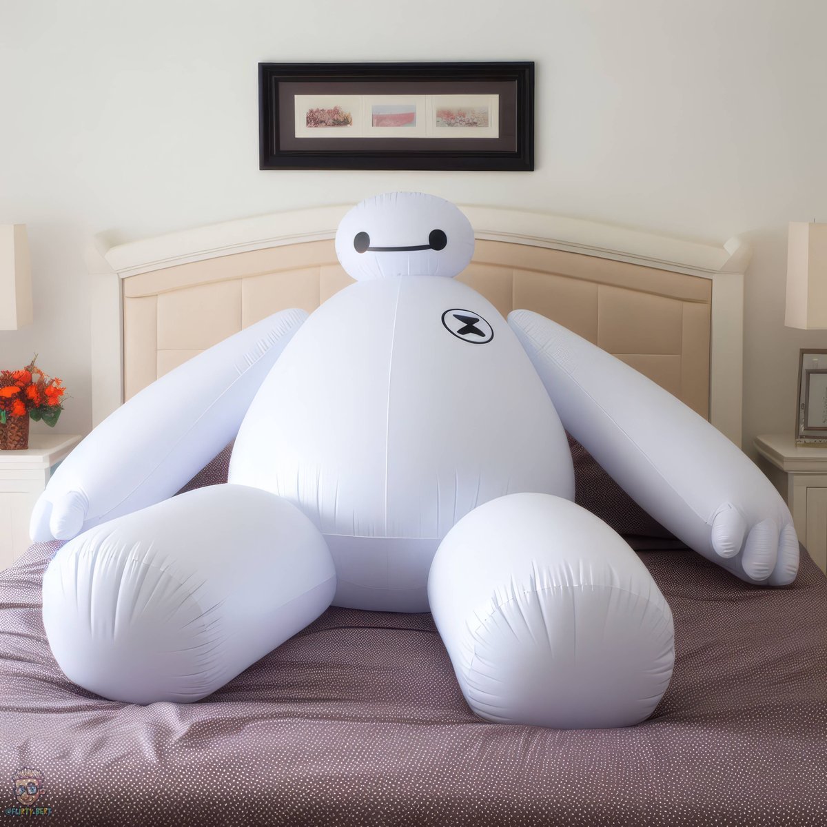 FBfloatyflirts's tweet photo. You convince a 16yo cinema employee you work for the distributor and need to take the display to check for leaks. They let you deflate & take it, but when you get home there's only space for it in one room. It is clear it doesn't have any leaks… yet 🤭
#Baemax #AIgenerated #BIC https://t.co/J6BRHjQoO0